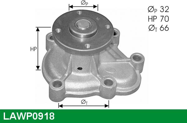 LUCAS LAWP0918 - Водяной насос autospares.lv