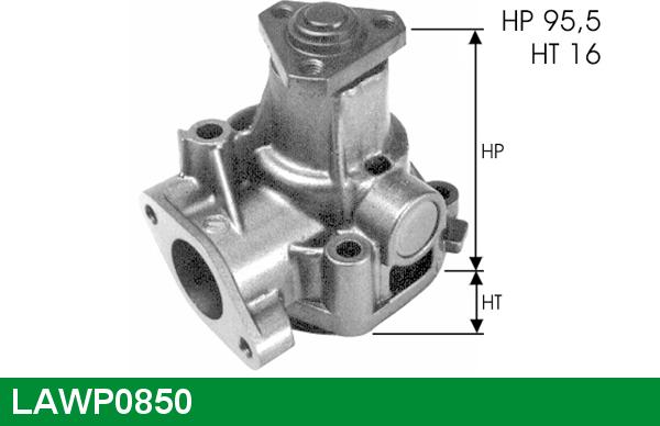 LUCAS LAWP0850 - Водяной насос autospares.lv