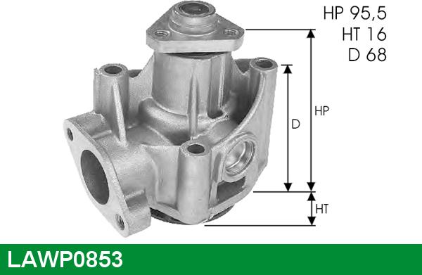 LUCAS LAWP0853 - Водяной насос autospares.lv