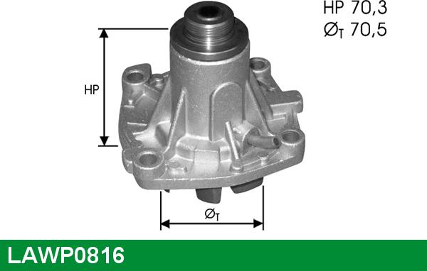 LUCAS LAWP0816 - Водяной насос autospares.lv