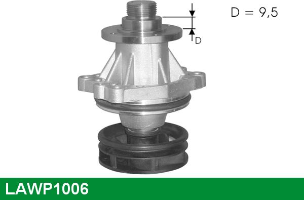 LUCAS LAWP1006 - Водяной насос autospares.lv