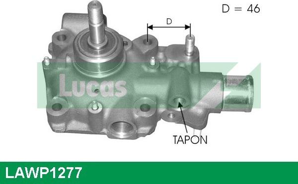 LUCAS LAWP1277 - Водяной насос autospares.lv