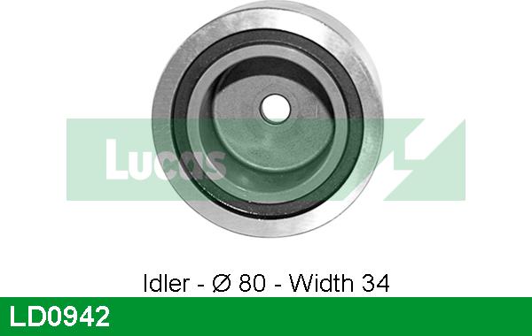 LUCAS LD0942 - Натяжной ролик, зубчатый ремень ГРМ autospares.lv