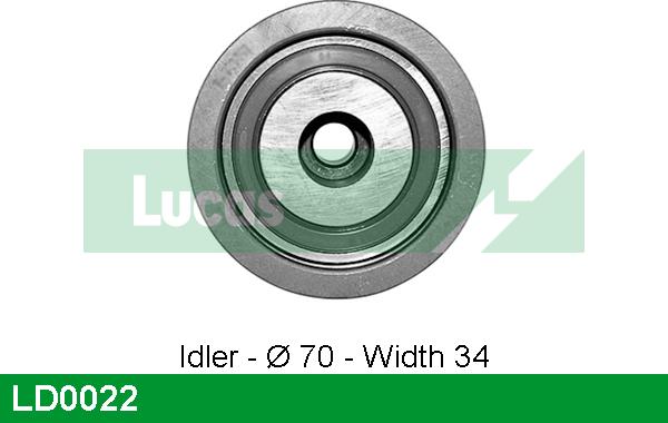 LUCAS LD0022 - Натяжной ролик, зубчатый ремень ГРМ autospares.lv