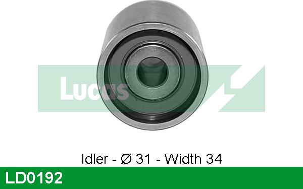 LUCAS LD0192 - Натяжной ролик, зубчатый ремень ГРМ autospares.lv