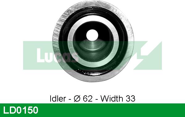 LUCAS LD0150 - Натяжной ролик, зубчатый ремень ГРМ autospares.lv