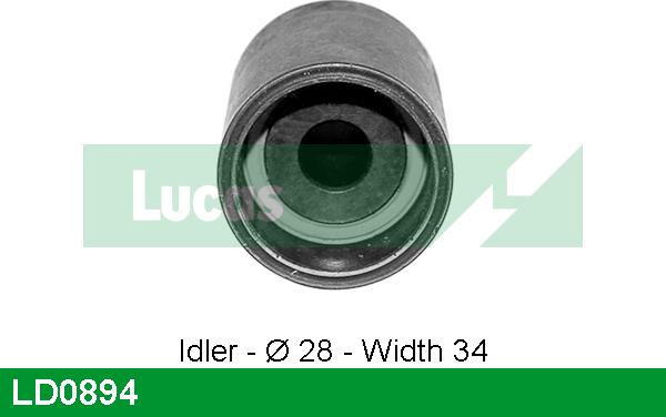 LUCAS LD0894 - Натяжной ролик, зубчатый ремень ГРМ autospares.lv