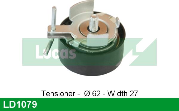 LUCAS LD1079 - Натяжной ролик, зубчатый ремень ГРМ autospares.lv