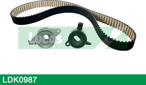 LUCAS LDK0987 - Комплект зубчатого ремня ГРМ autospares.lv