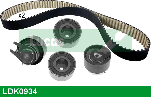 LUCAS LDK0934 - Комплект зубчатого ремня ГРМ autospares.lv