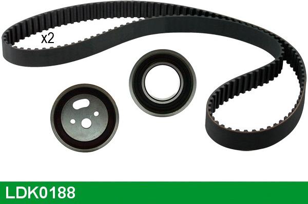 LUCAS LDK0188 - Комплект зубчатого ремня ГРМ autospares.lv