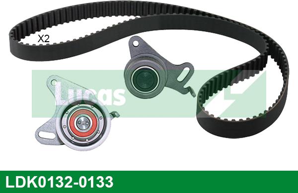 LUCAS LDK0132/0133 - Комплект зубчатого ремня ГРМ autospares.lv