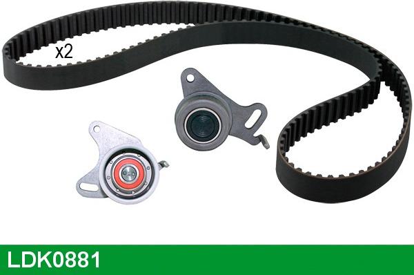 LUCAS LDK0881 - Комплект зубчатого ремня ГРМ autospares.lv