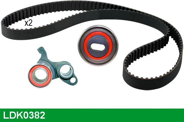 LUCAS LDK0382 - Комплект зубчатого ремня ГРМ autospares.lv