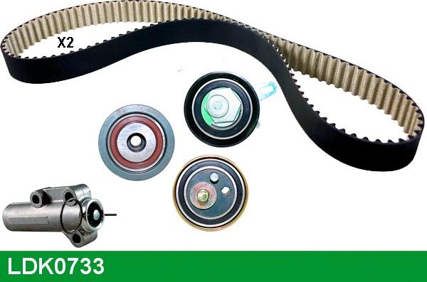 LUCAS LDK0733 - Комплект зубчатого ремня ГРМ autospares.lv