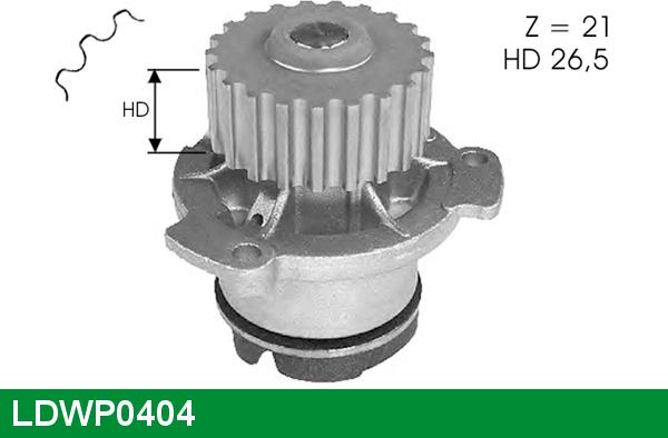 LUCAS LDWP0404 - Водяной насос autospares.lv