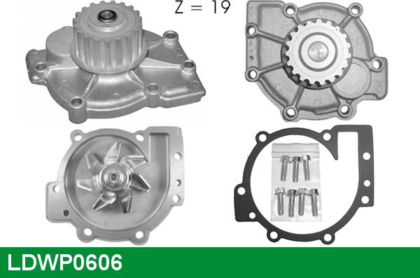 LUCAS LDWP0606 - Водяной насос autospares.lv