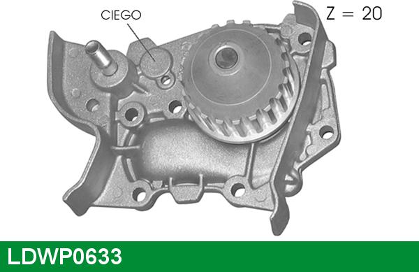 LUCAS LDWP0633 - Водяной насос autospares.lv