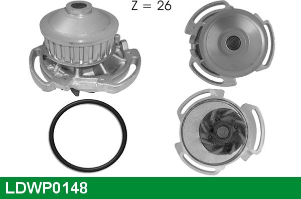 LUCAS LDWP0148 - Водяной насос autospares.lv