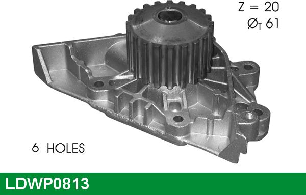 LUCAS LDWP0813 - Водяной насос autospares.lv