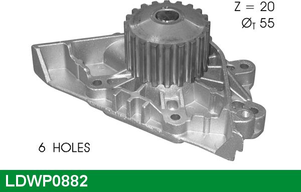 LUCAS LDWP0882 - Водяной насос autospares.lv