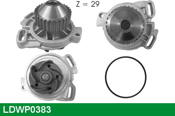 LUCAS LDWP0383 - Водяной насос autospares.lv