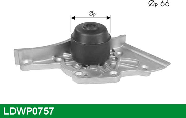 LUCAS LDWP0757 - Водяной насос autospares.lv