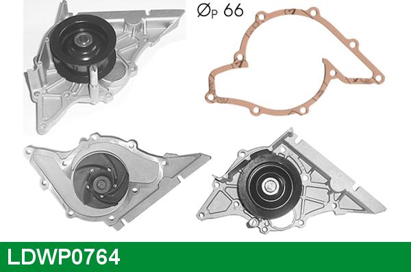 LUCAS LDWP0764 - Водяной насос autospares.lv