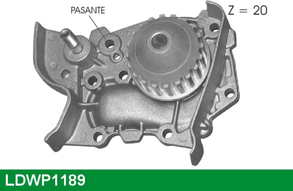 LUCAS LDWP1189 - Водяной насос autospares.lv