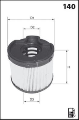 LUCAS LFDE105 - Топливный фильтр autospares.lv