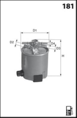 LUCAS LFDF209 - Топливный фильтр autospares.lv