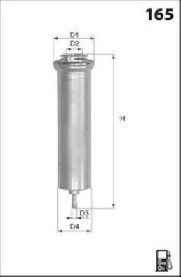 LUCAS LFDF254 - Топливный фильтр autospares.lv