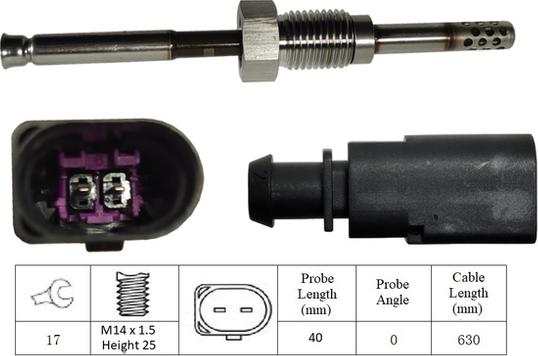 LUCAS LGS6032 - Датчик, температура выхлопных газов autospares.lv