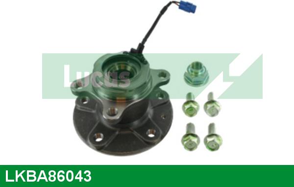 LUCAS LKBA86043 - Подшипник ступицы колеса, комплект autospares.lv