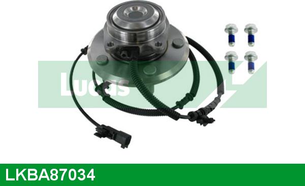 LUCAS LKBA87034 - Подшипник ступицы колеса, комплект autospares.lv