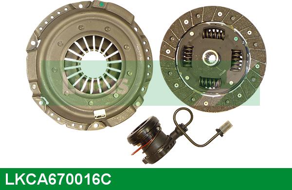 LUCAS LKCA670016C - Комплект сцепления autospares.lv