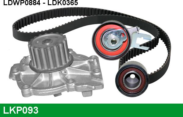 LUCAS LKP093 - Водяной насос + комплект зубчатого ремня ГРМ autospares.lv