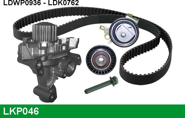 LUCAS LKP046 - Водяной насос + комплект зубчатого ремня ГРМ autospares.lv