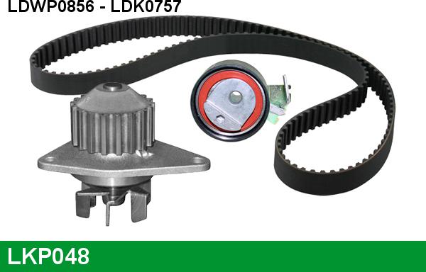 LUCAS LKP048 - Водяной насос + комплект зубчатого ремня ГРМ autospares.lv