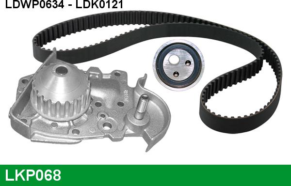 LUCAS LKP068 - Водяной насос + комплект зубчатого ремня ГРМ autospares.lv