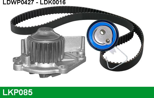 LUCAS LKP085 - Водяной насос + комплект зубчатого ремня ГРМ autospares.lv