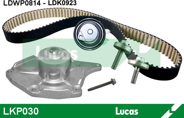 LUCAS LKP030 - Водяной насос + комплект зубчатого ремня ГРМ autospares.lv