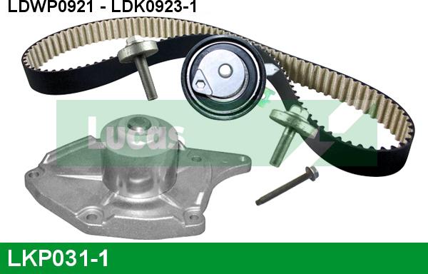 LUCAS LKP031-1 - Водяной насос + комплект зубчатого ремня ГРМ autospares.lv