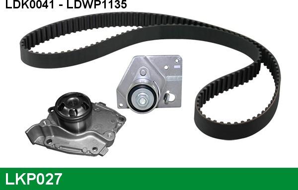 LUCAS LKP027 - Водяной насос + комплект зубчатого ремня ГРМ autospares.lv