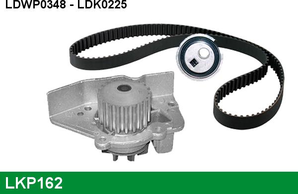 LUCAS LKP162 - Водяной насос + комплект зубчатого ремня ГРМ autospares.lv