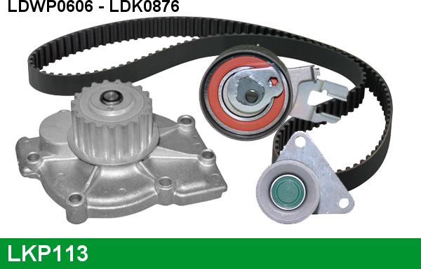 LUCAS LKP113 - Водяной насос + комплект зубчатого ремня ГРМ autospares.lv