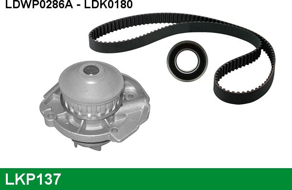 LUCAS LKP137 - Водяной насос + комплект зубчатого ремня ГРМ autospares.lv