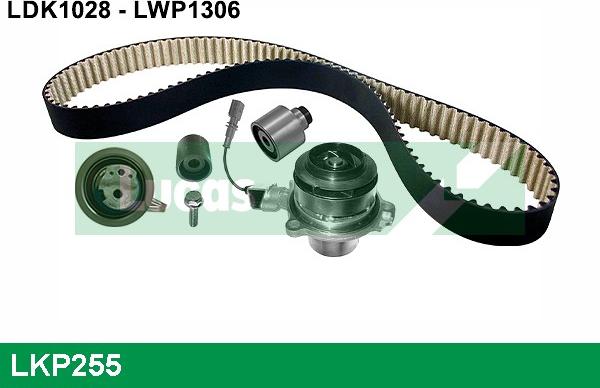 LUCAS LKP255 - Водяной насос + комплект зубчатого ремня ГРМ autospares.lv