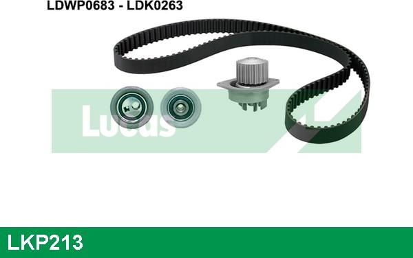 LUCAS LKP213 - Водяной насос + комплект зубчатого ремня ГРМ autospares.lv