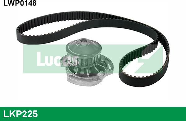 LUCAS LKP225 - Водяной насос + комплект зубчатого ремня ГРМ autospares.lv